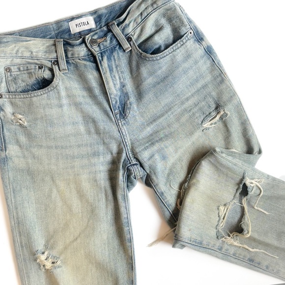 Pistola denim Presley 90’s style straight leg high rise faded wash jean ❤️ - Picture 3 of 7